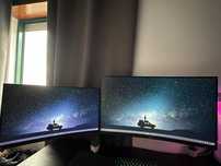 Conjunto 2 Monitores + suporte