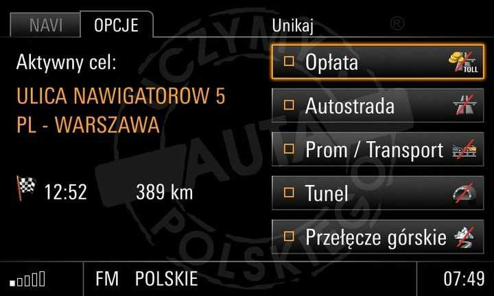 PORSCHE PANAMERA polskie menu lektor mapa radio