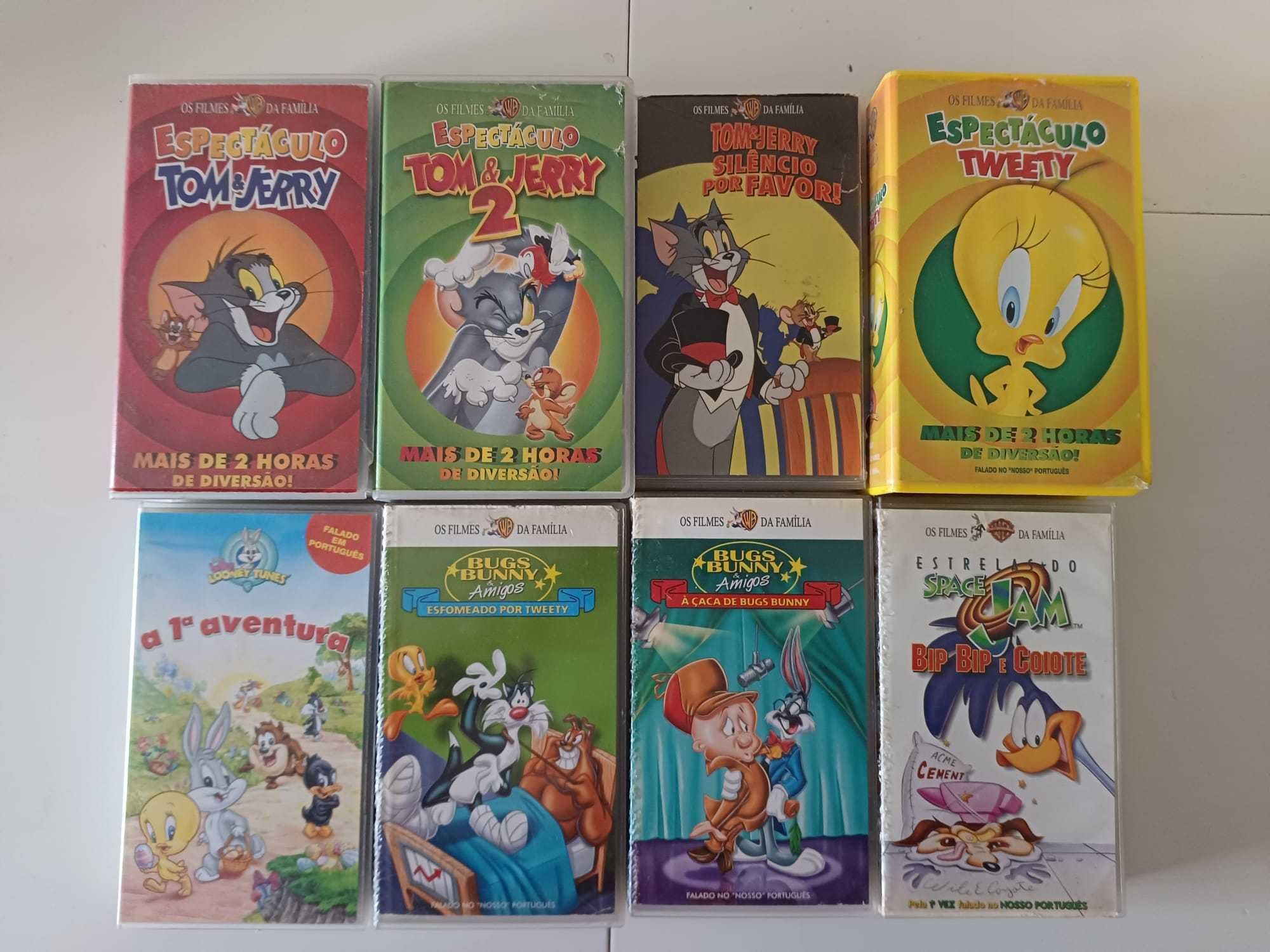 Cassetes VHS Raras - Disney, Pipi das Meias Altas, Warner, Universal