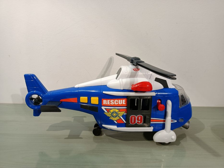 Helikopter ze światłem i dźwiękiem niebieski Dickie toys