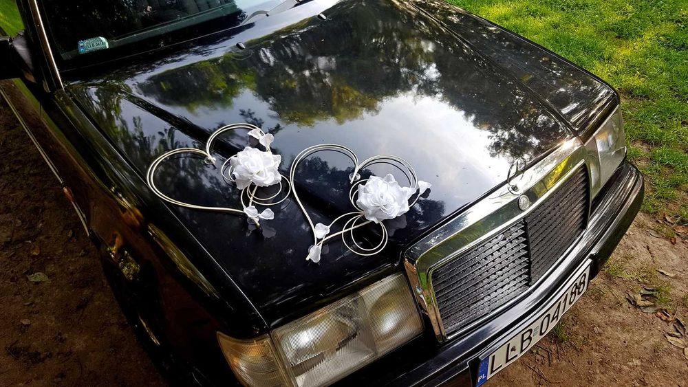 Dekoracja auta Ozdoba samochodu Ślubnego Weselnego, Serca 2 szt