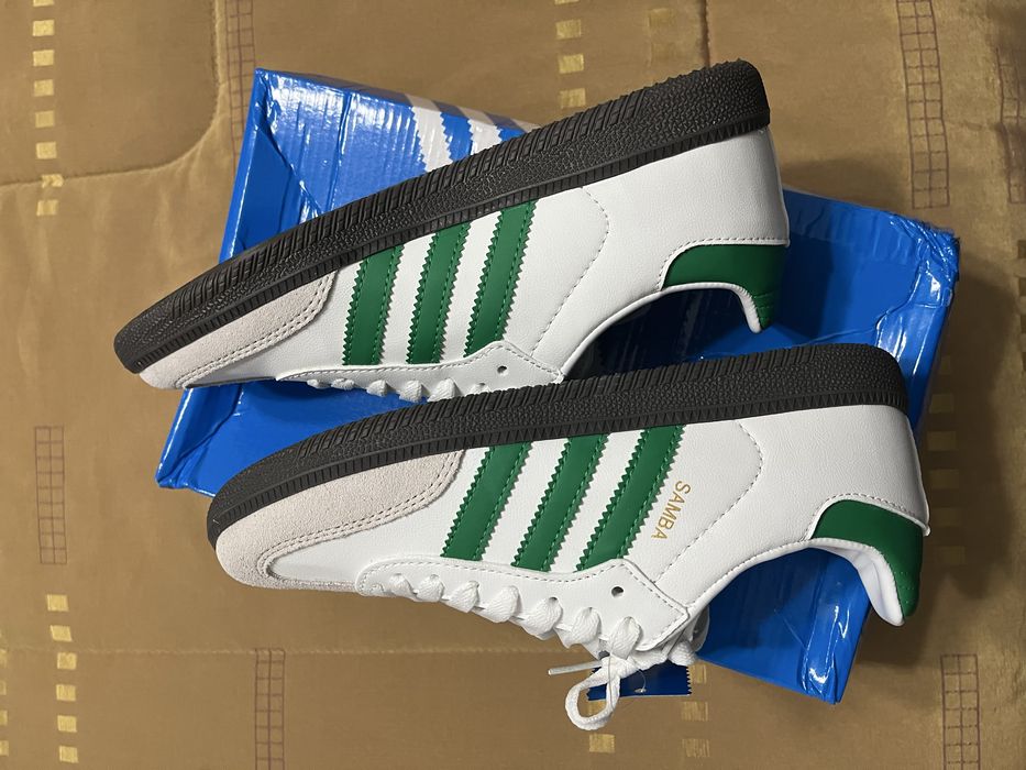 adidas Samba brancas e verdes tamanho 40 novas com caixa
