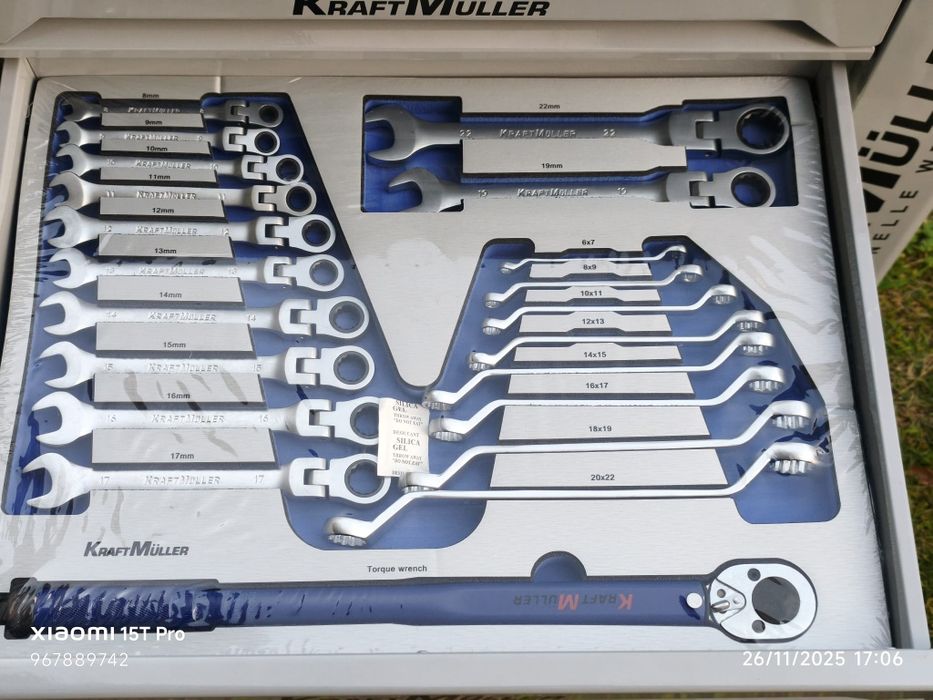 Carrinho de ferramentas Kraft Muller 8 gavetas 8 cheias