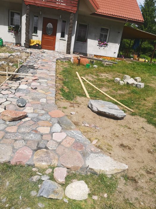 Kamień polny łupany,elewacyjny,podjazd,ogrodzenie