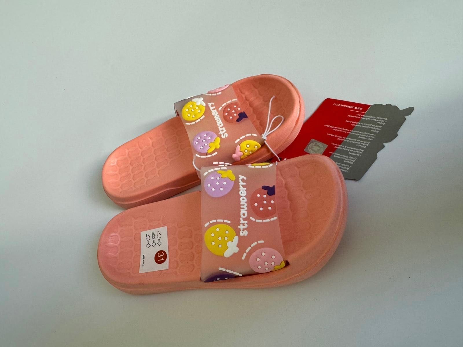 Nowe klapki dziecięce JOMIX SHOES różowe 31