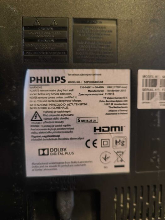 telewizor PHILIPS 50"  50PUH6400/88 LED 4K UHD z systemem Android