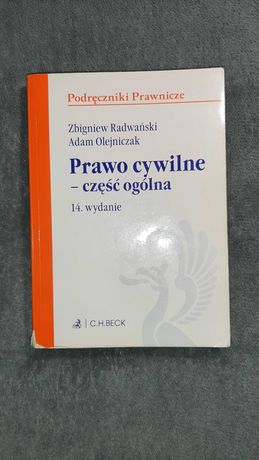 Prawo cywilne - część ogólna C.H. Beck wyd. 14 Radwański, Olejniczak