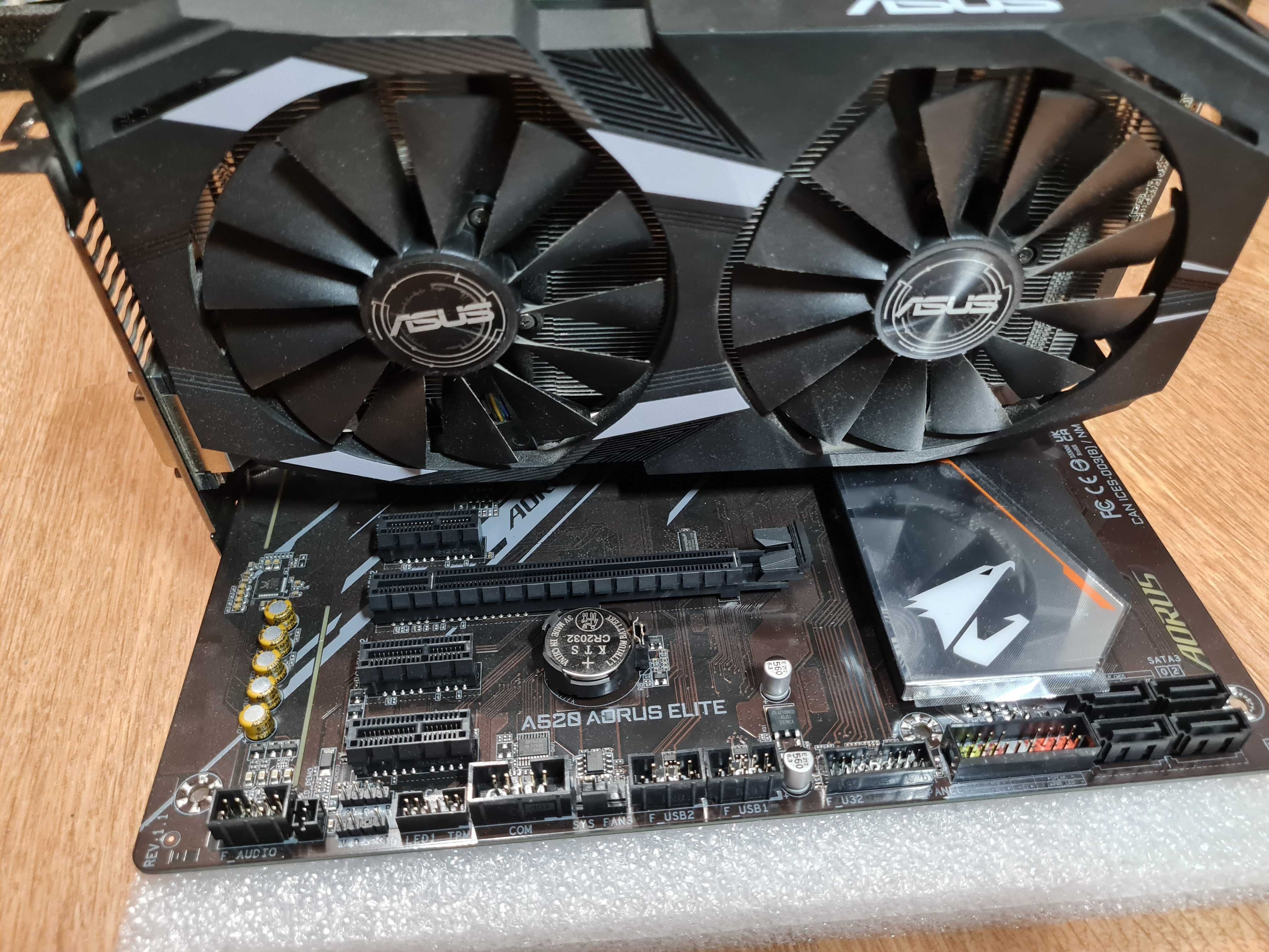 Zestaw Płyta+Procesor Ryzen 5+ karta graficzna RX580 8GB