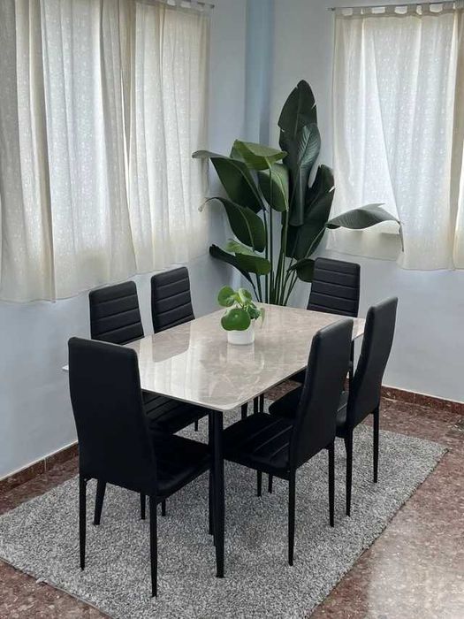 Mesa de jantar nova com 6 cadeiras - entrega gratuita!