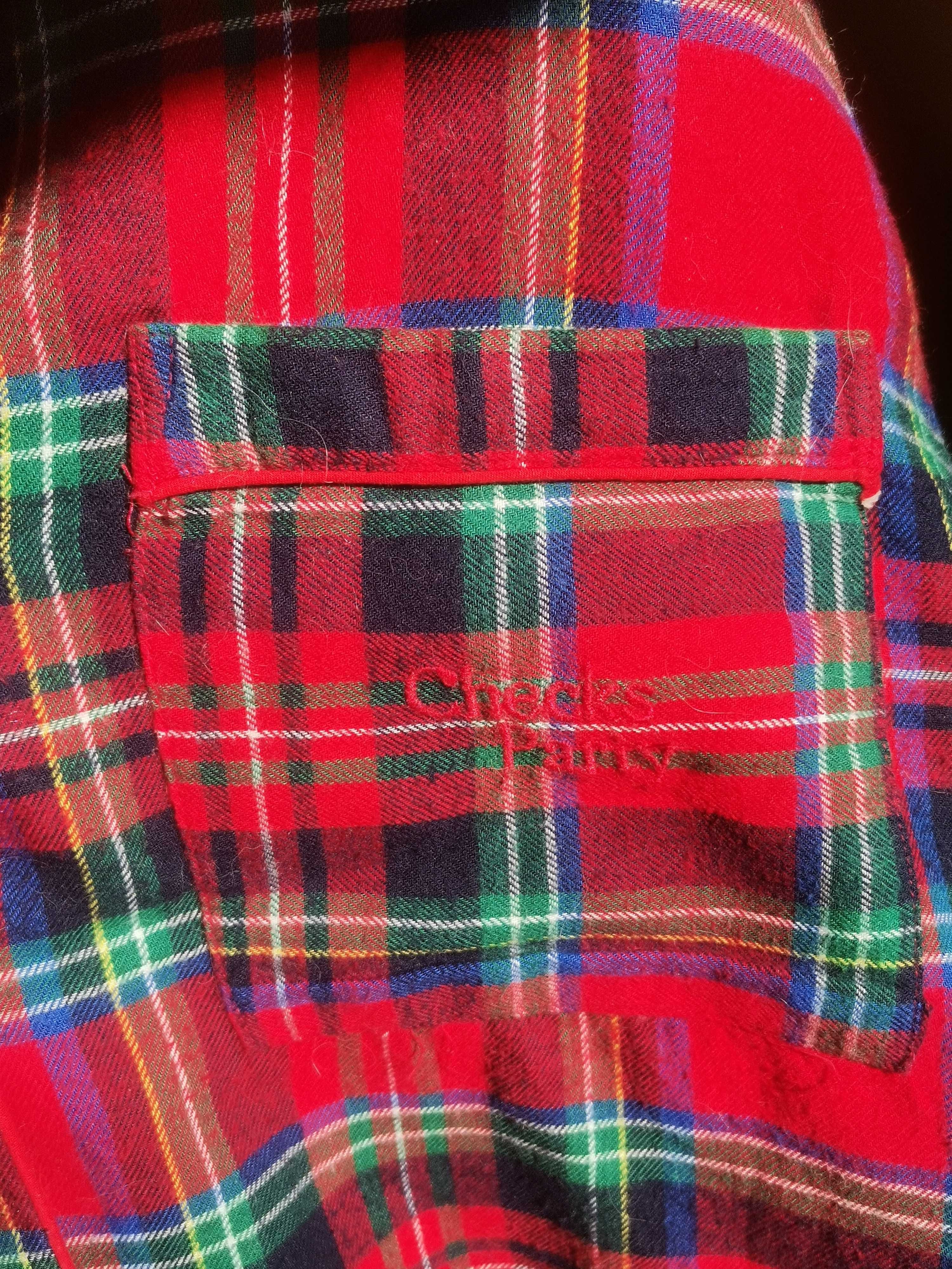 Pijama plad flanela vermelho e verde XL woman's secret