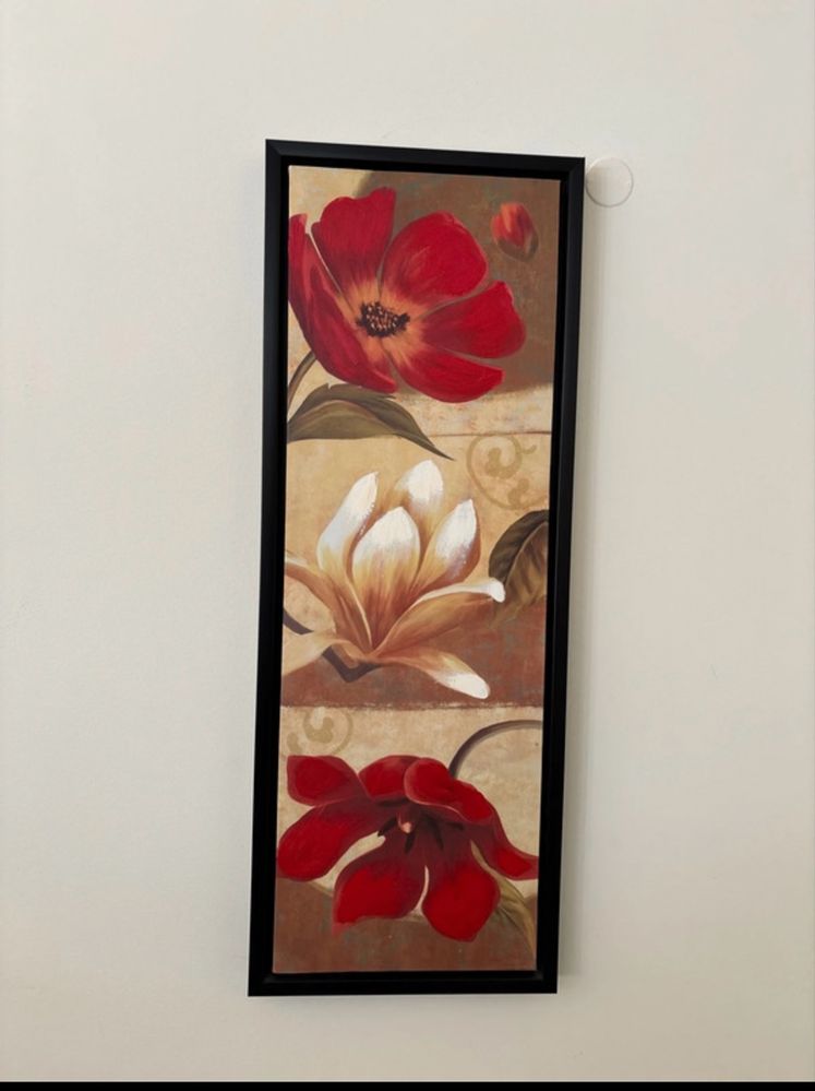 Quadro de pintura com moldura