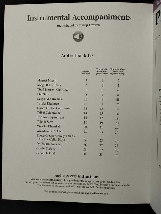 Livro de piano Hal Leonard