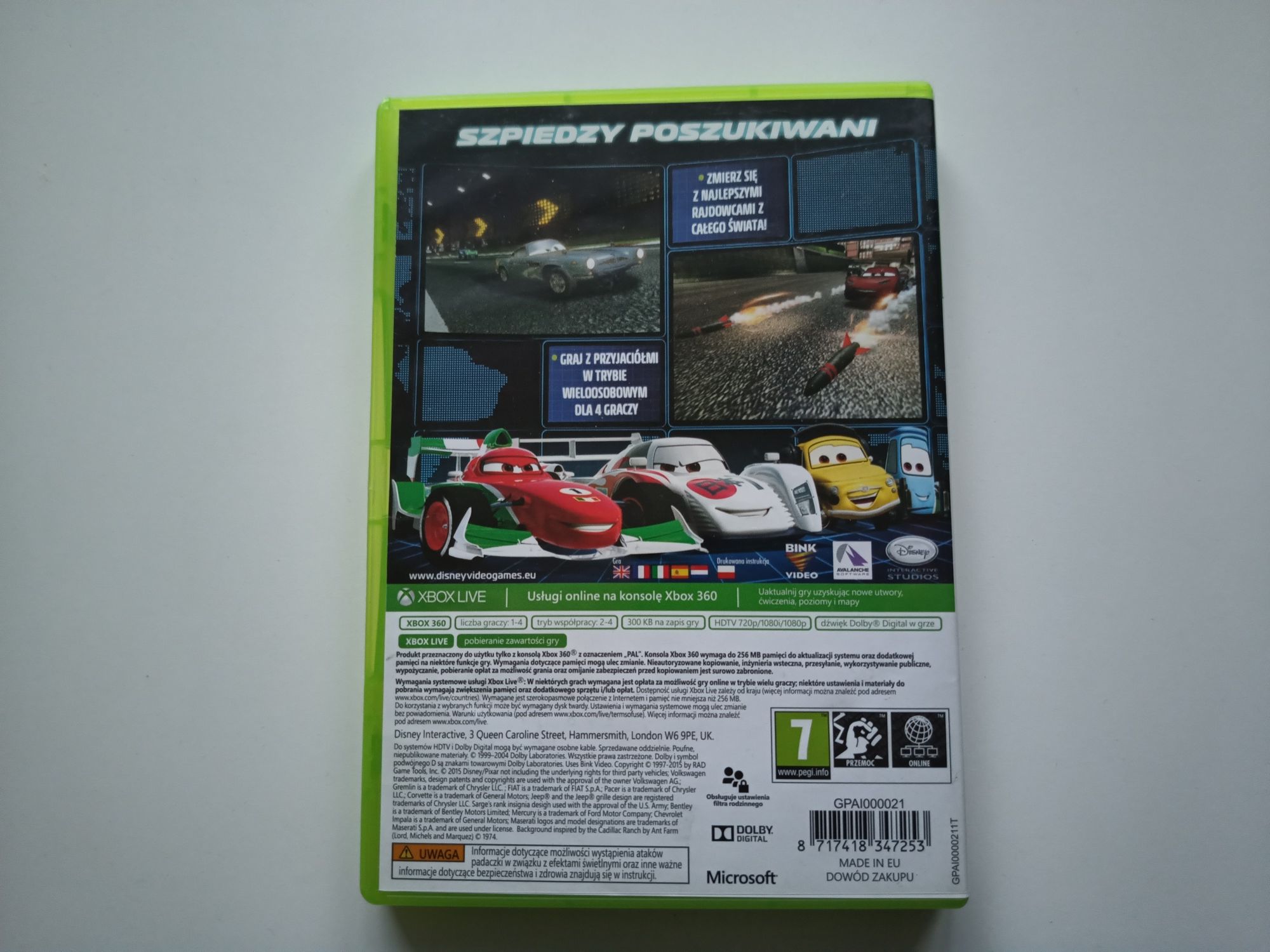 Gra Xbox 360 Auta 2