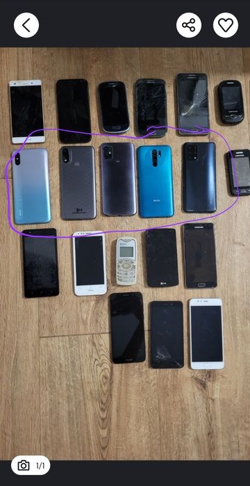 Telefony na części Samsung, Asus, Huawei itd