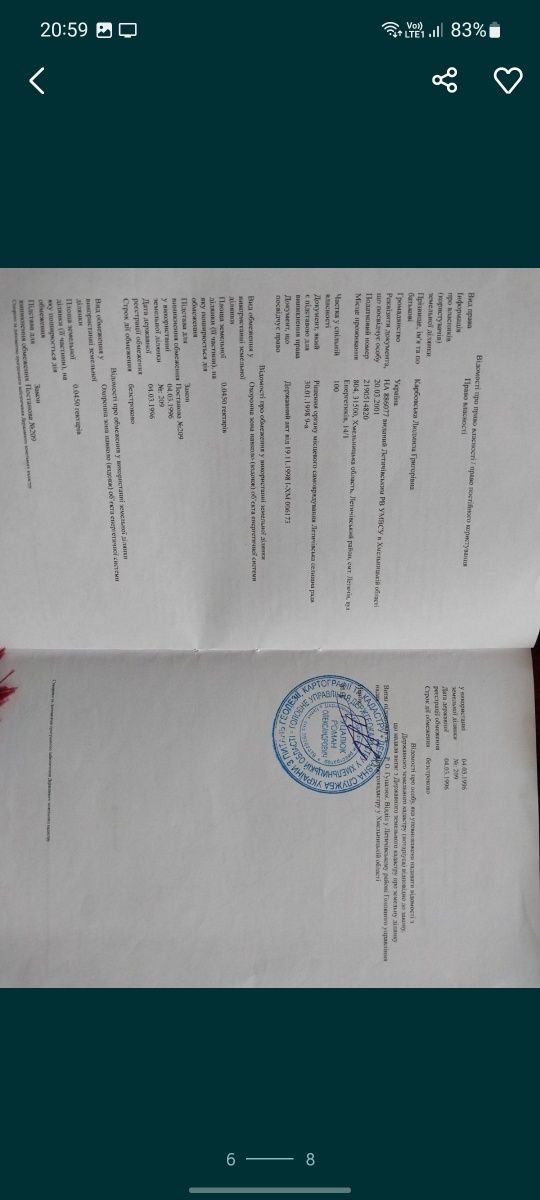 Земельна ділянка Летичів
