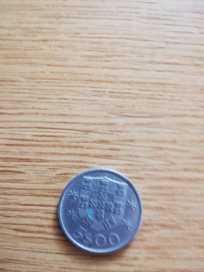 Moeda 5 escudos 1980
