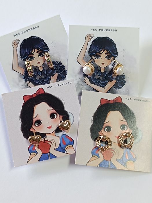 Подарунок на Миколая для дівчаток, Дитячі сережки з медзолота!