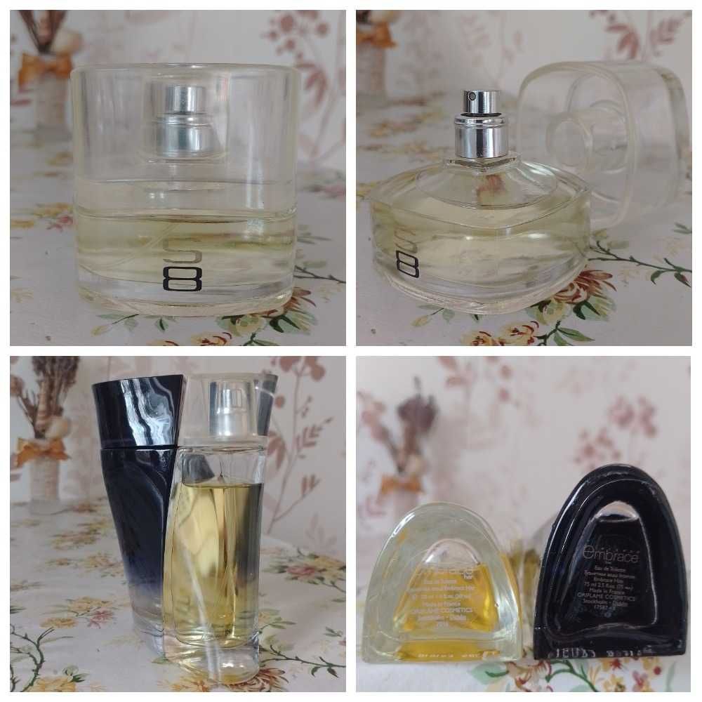 Oriflame S8, Embrace, My Red. Avon Life, Free, Christian Lacroix Nuit.
