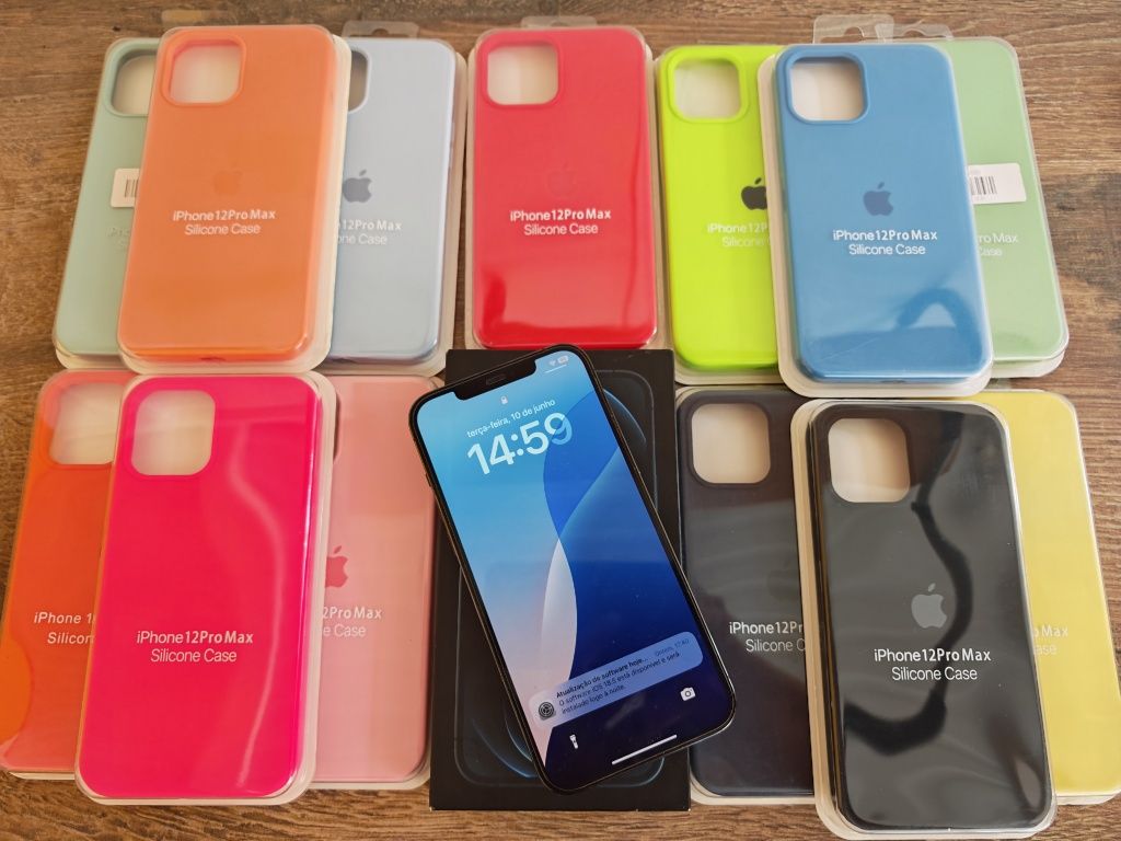 iPhone 12 Pro Max 128GB Azul Em muito bom estado Aceito Retomas