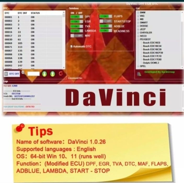 Programas Para Soluções DPF p / Windows