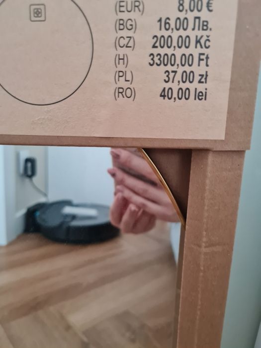 Lustra w ramce złotej lub czarnej