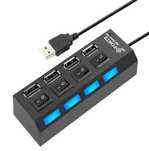 Ultra szybki, 4-portowy aktywny HUB USB 2.0 z włącznikami