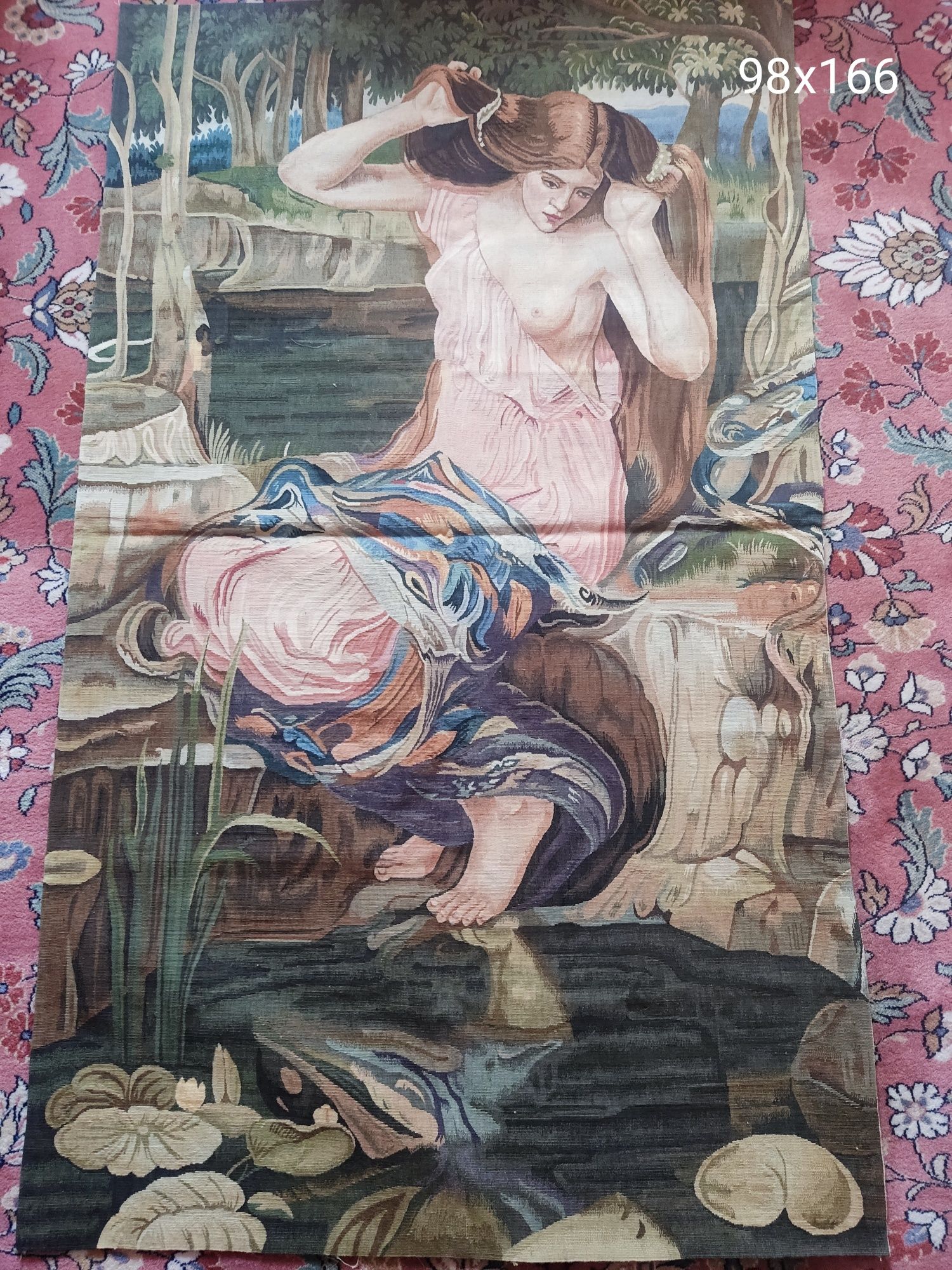 Ręcznie tkany gobelin wełniany jak obraz
