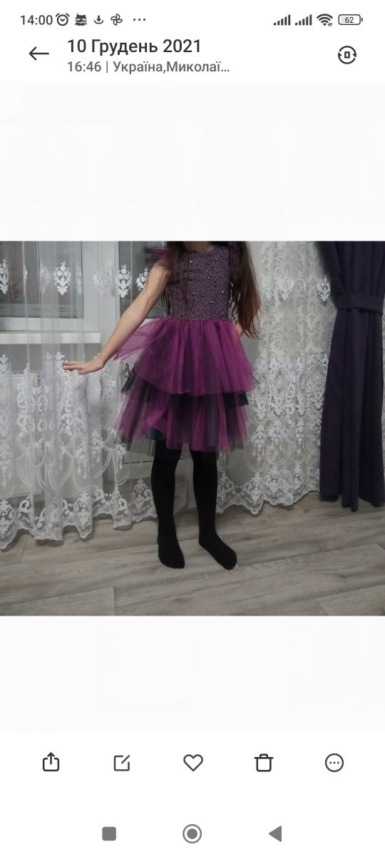 Нарядна сукня для дівчинки