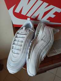 45,5/us11,5 / Nike Air Max 97 Triple White Wolf Grey 921826,-101 białe