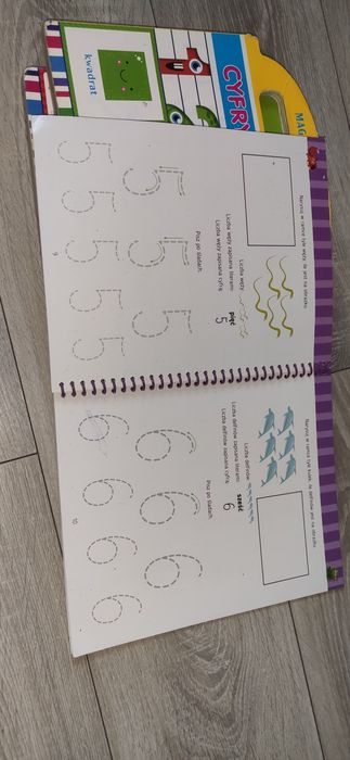 Książki do zmazywania Cyfry i kształty + Alfabet i kolory + Liczenie