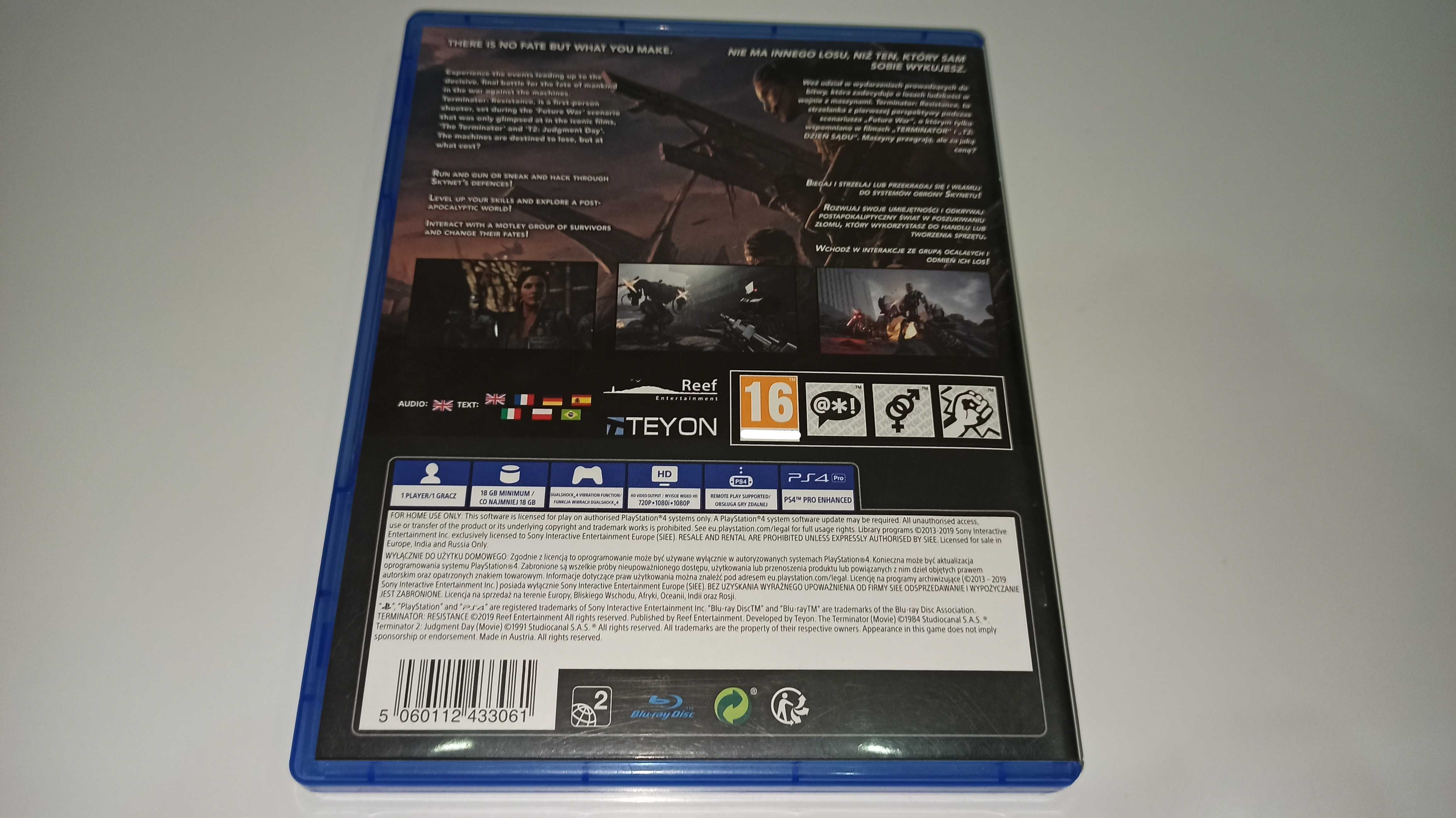 ps4 TERMINATOR RESISTANCE po polsku strzelanka FPS w klimatach SF