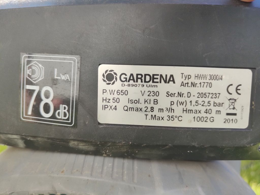 Pompa z hydroforem Gardena HWW 3000/4