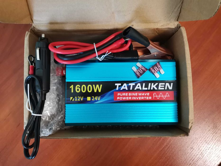 Інвертор 1600w, чиста синусоїда 12v 220v, Inverter Tataliken