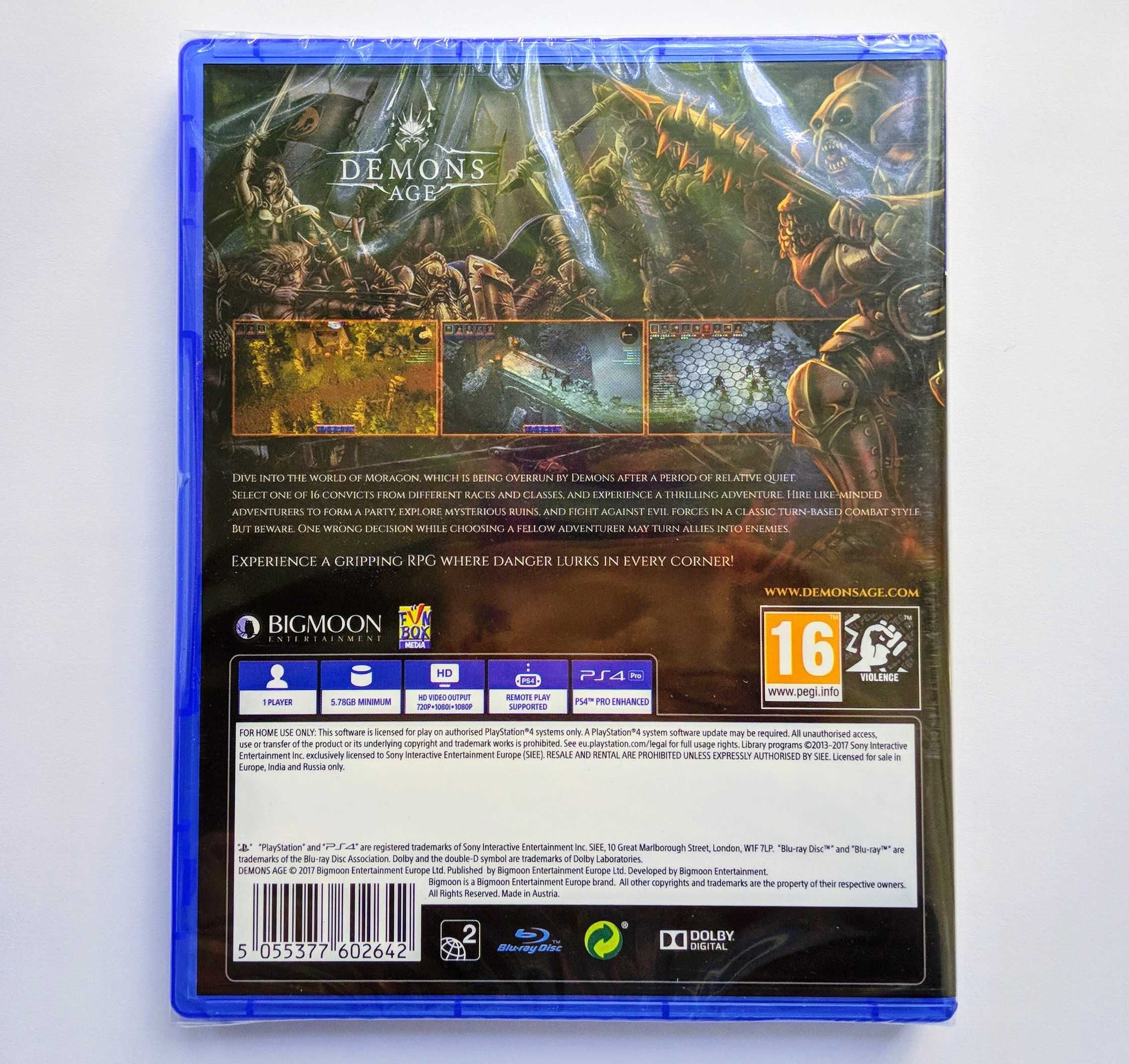 Demons Age PS4 playstation НОВИЙ диск