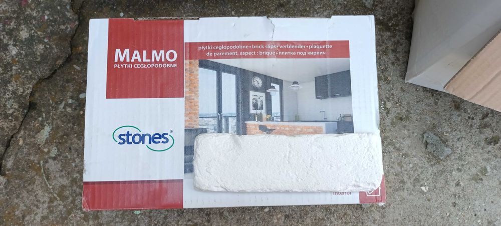 Sprzedam płytki cegłopodobne wewnętrzne  MALMO 1 biała STONES