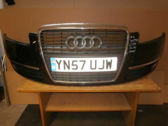 audi A6 C6 zderzak przód przedni czarny LZ9Y 4xPDC