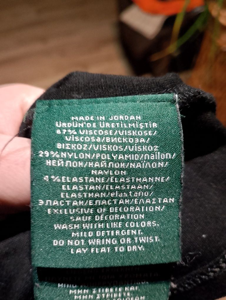 Czarna Damska Bluzka Z Długim Rękawem Lauren Ralph Lauren