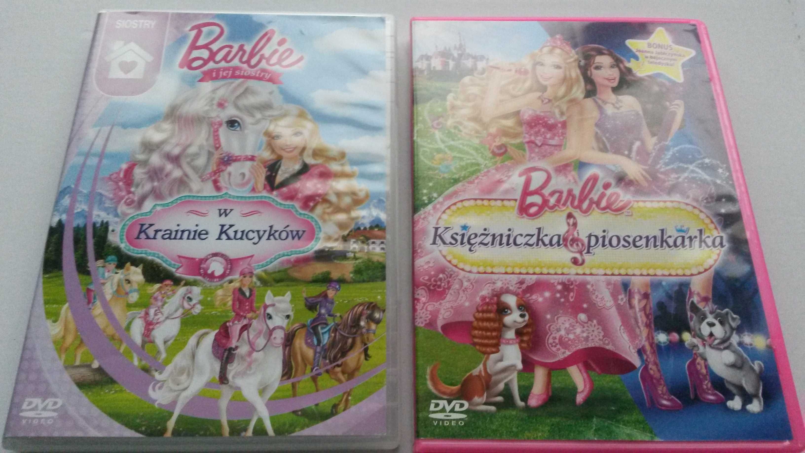 DVD Barbie W krainie kucyków + Księżniczka i piosenkarka