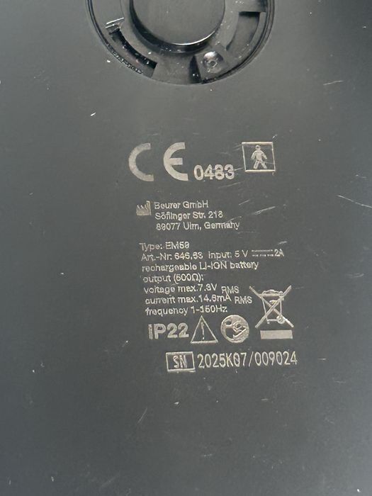 Beurer EM59 elektrostymulator mięśni masażer