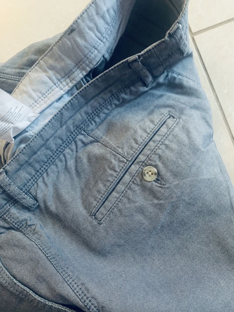 Hugo Boss męskie spodnie proste a’ la jeans grafit r. M/L extra stan