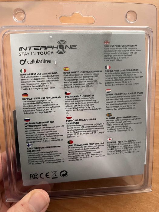 Adaptador USB Cellularline ACCMOTO2USB para mota