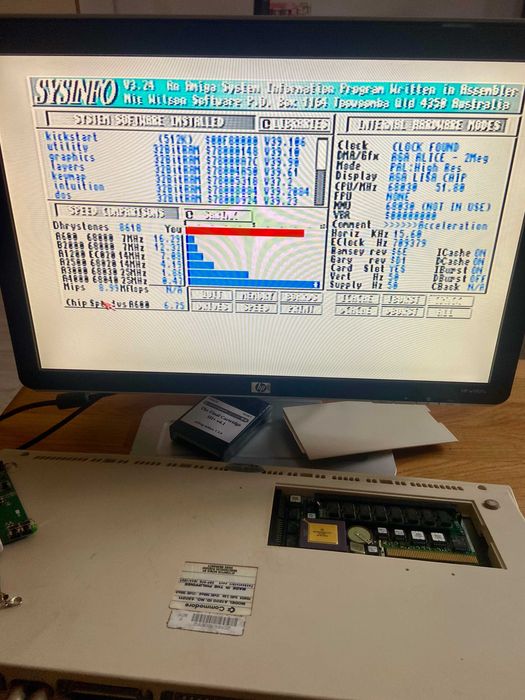 Karta turbo Blizzard 1230 IV 32MB EDO RAM SIMM HP 60ns Amiga 1200