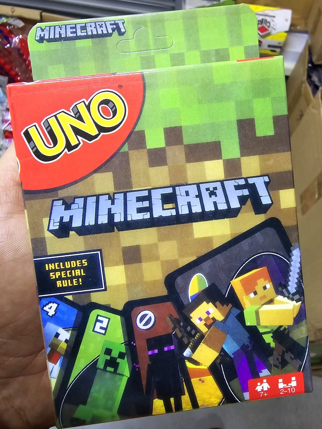 Nowe karty do gry Uno Minecraft - zabawki dla dzieci