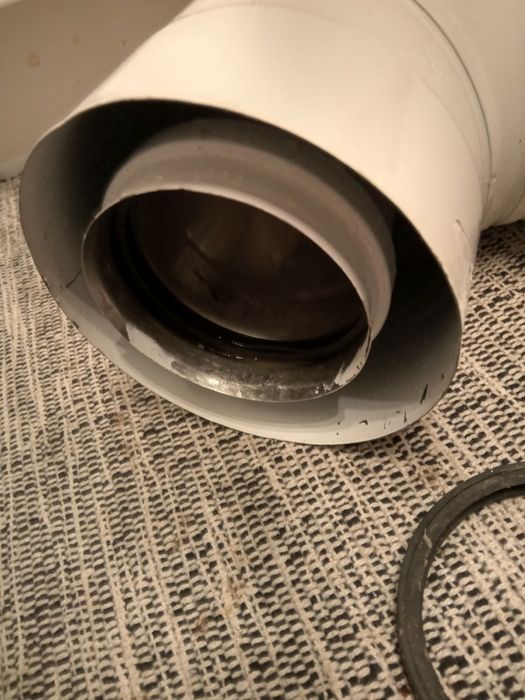 Kolano 80/125 90 stopni dwuścienne spalinowo powietrzne kocioł gazowy