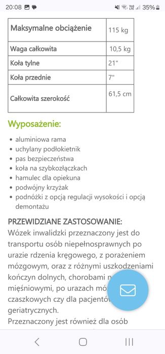 Wózek inwalidzki AT52311 aluminiowy lekki 10 kg, 3 raz używany