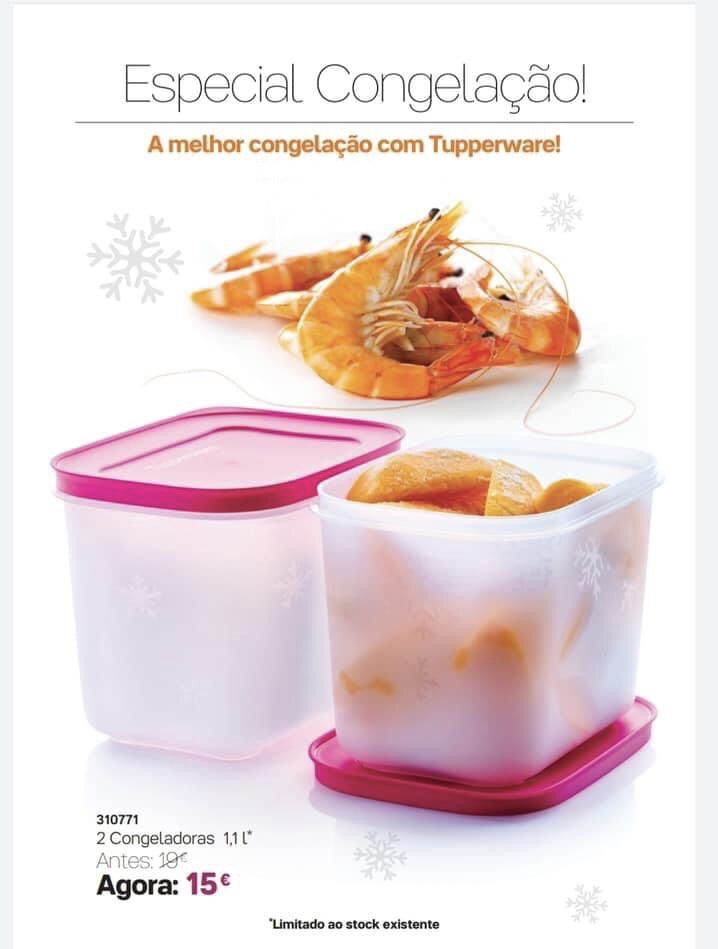 Kit 2 Congeladoras 1,1L Tupperware