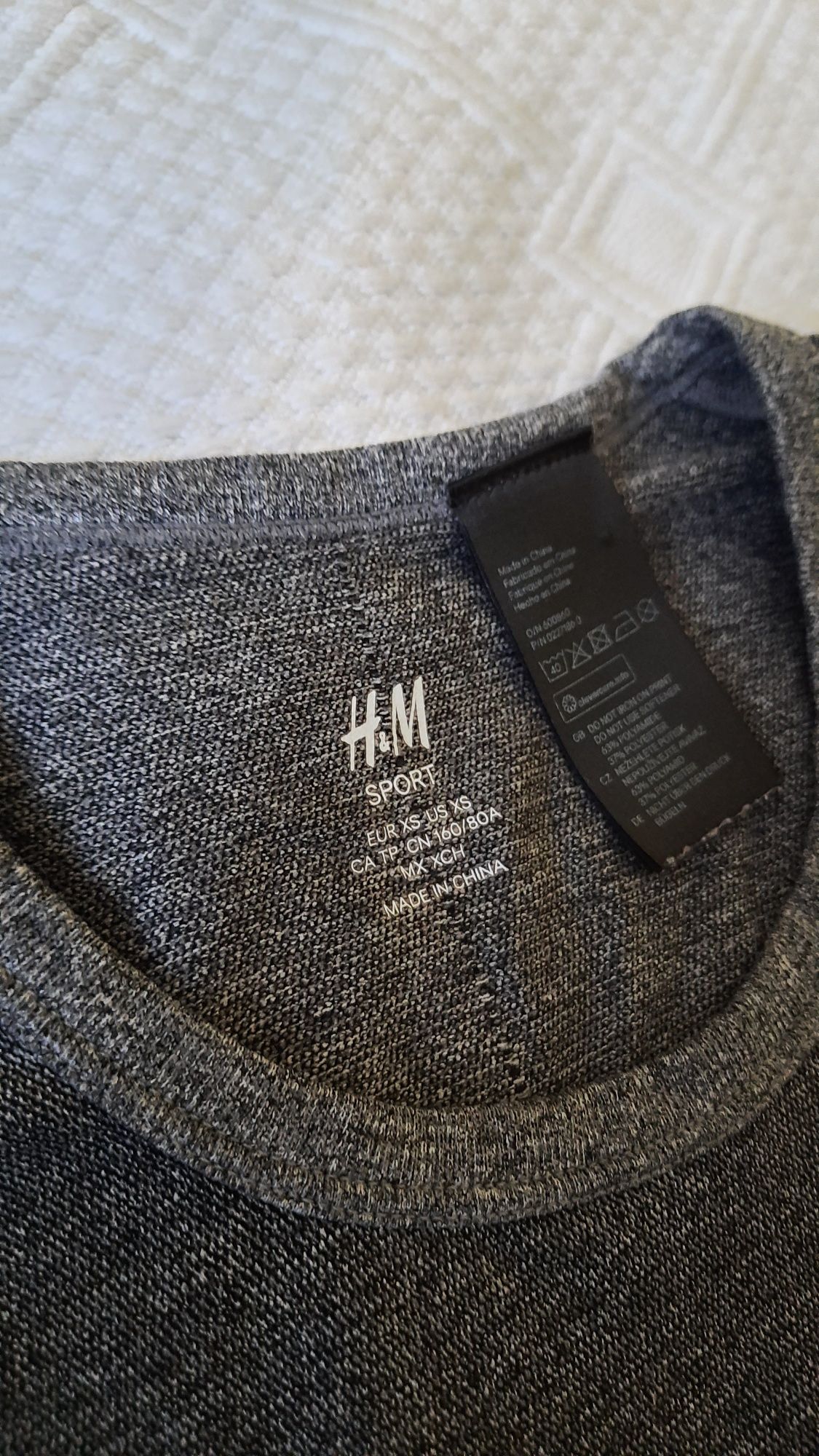 T-shirt sportowy, koszulka, bluzka funkcyjna H&M sport r. XS