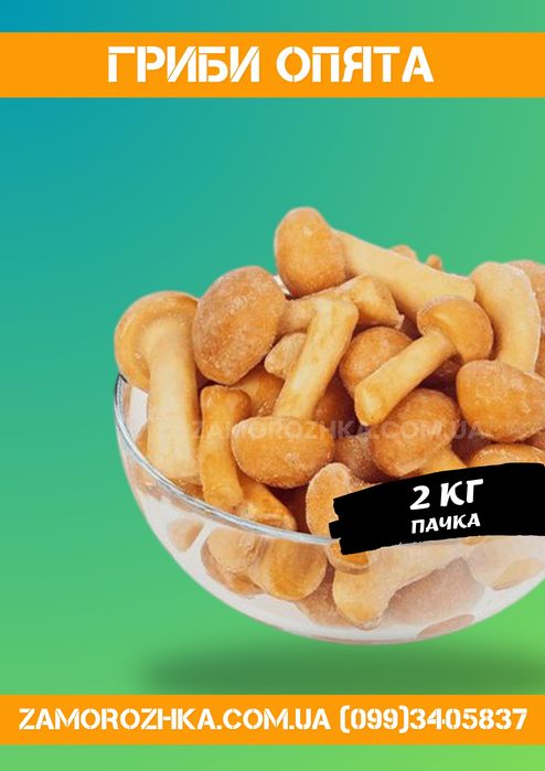 Грибы замороженные/шампиньоны/опеньки/маслята/гриб белый