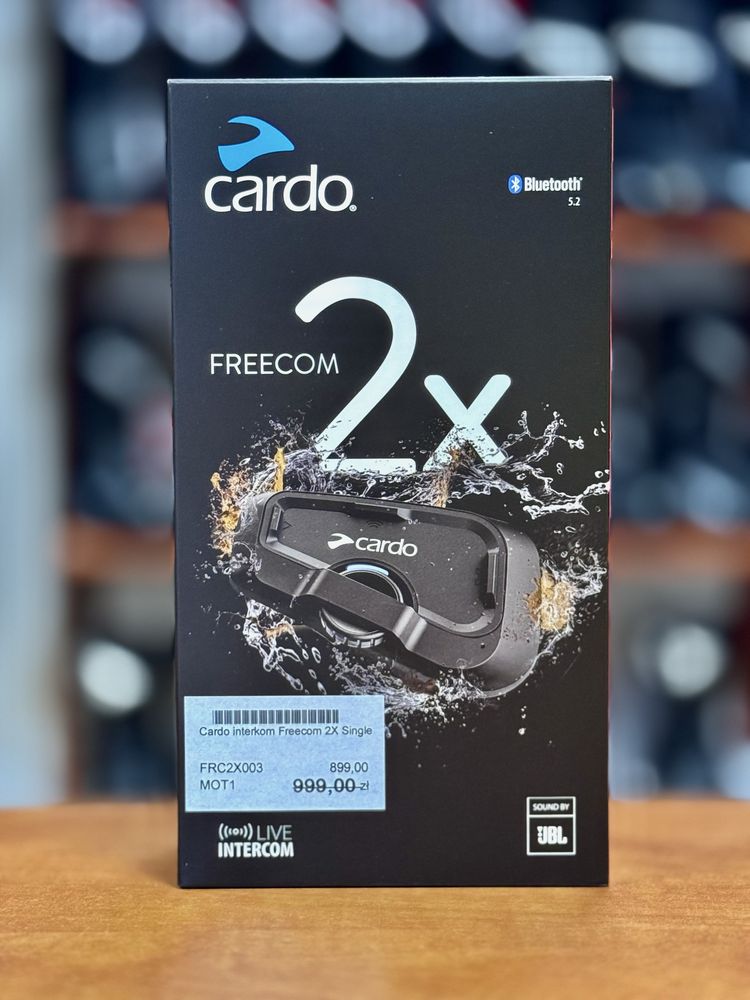 Interkom motocyklowy CARDO Freecom 2X single MONTAŻ DO KASKU GRATIS