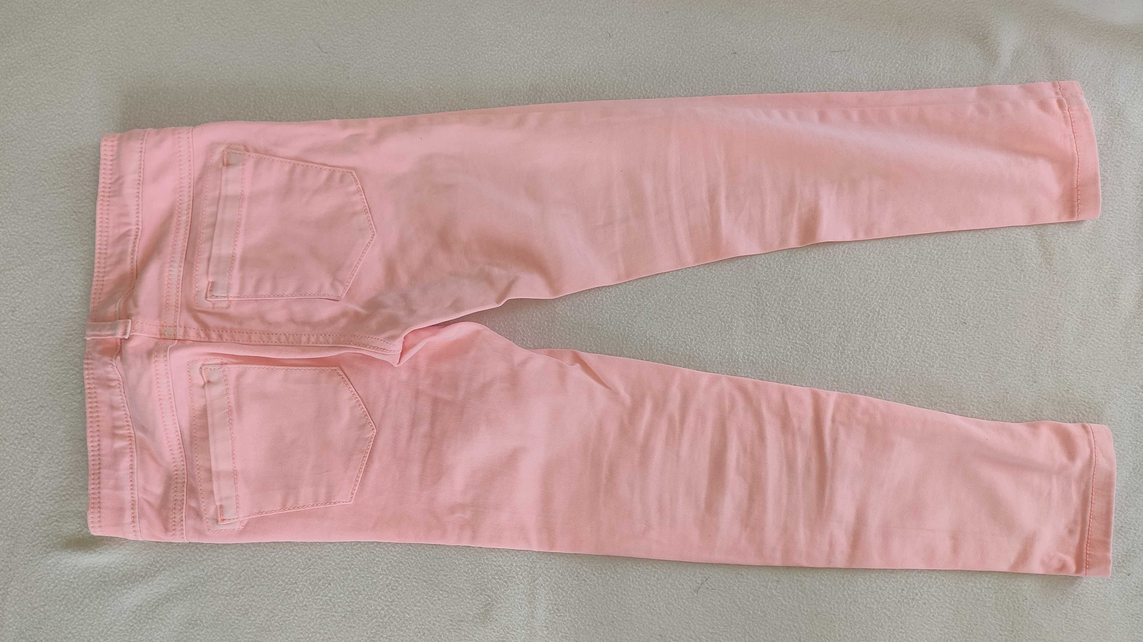 H&M, NEXT spodnie rurki bluzka zwiewna, Zestaw wiosenno-letni, r.122